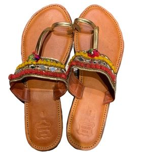 Handmade sandals from India, new, never been worn